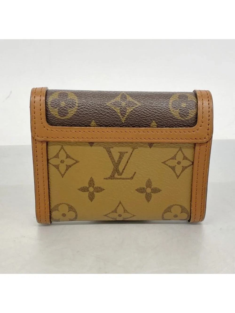 Louis Vuitton Trifold Wallet Monogram Reverse Portefeuille Dauphine Compact